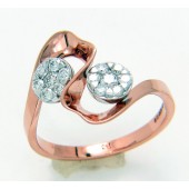 Designer Ring with Certified Diamonds In 14k Gold - LR3119P